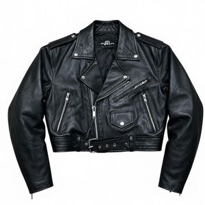 Womens Vintage Black Motorcycle Leather Jacket